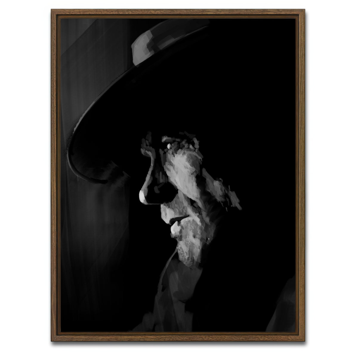 AUTO-MOCKUP WHITE | Clint | 1 Piece | Walnut Framed Canvas | group=3x4