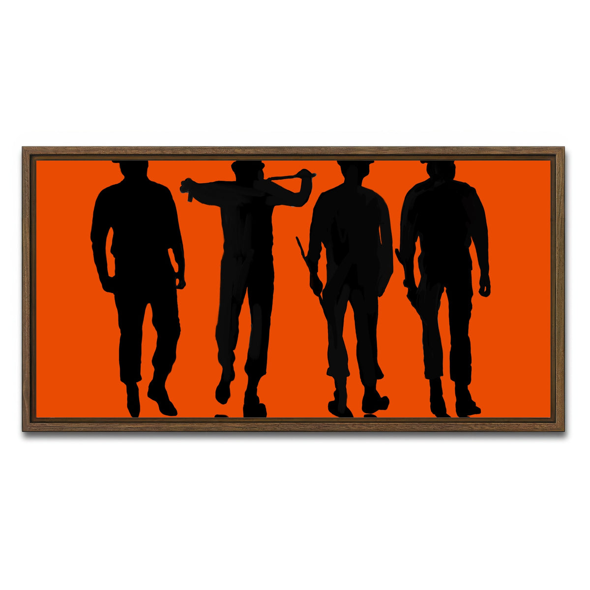AUTO-MOCKUP WHITE | Clockwork Orange | 1 Piece | Walnut Framed Canvas | group=2x1