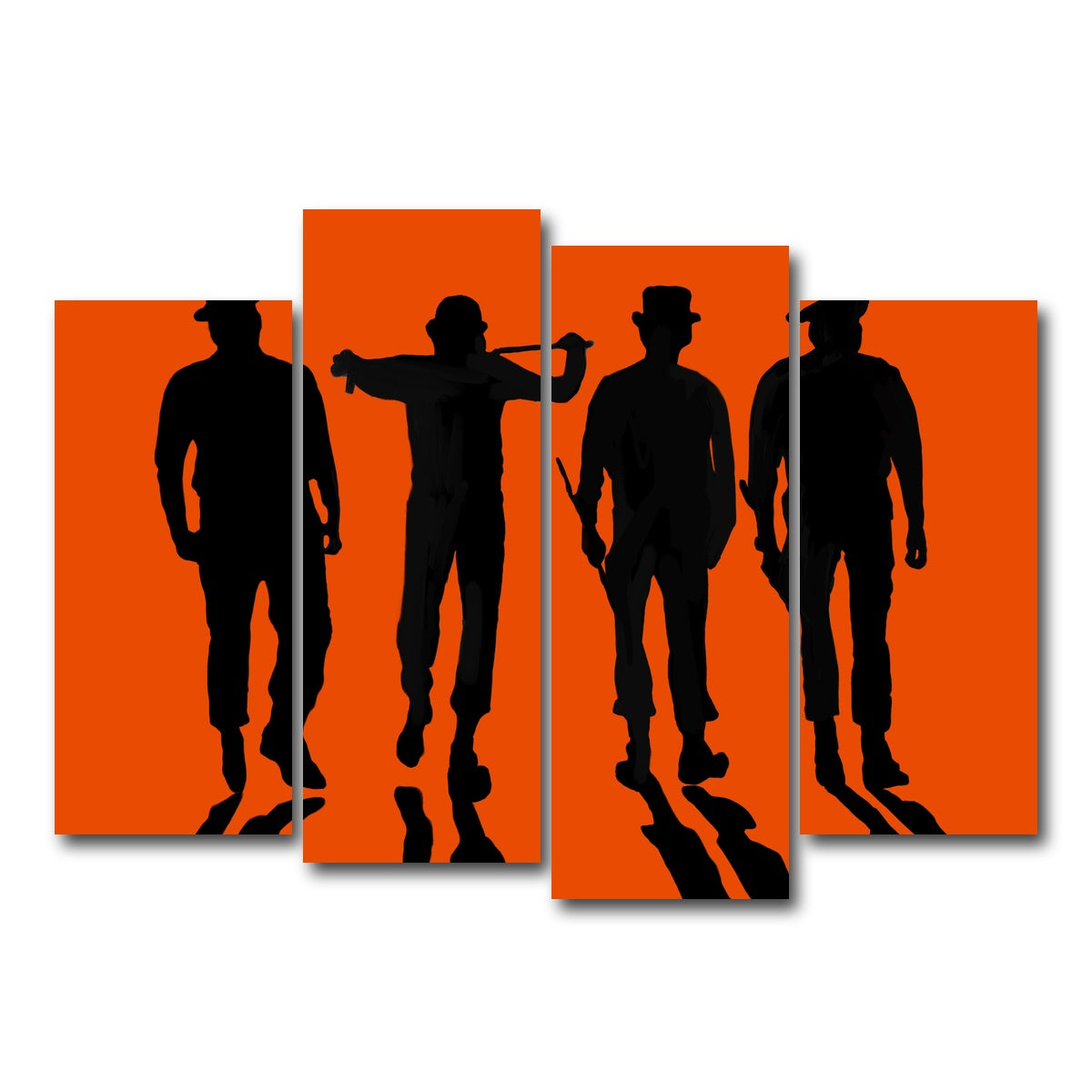AUTO-MOCKUP WHITE | Clockwork Orange | 4 Piece | Gallery Wrap Canvas | group=4_normal