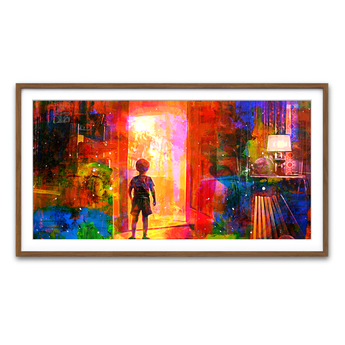 Framed Print 2x1 Walnut