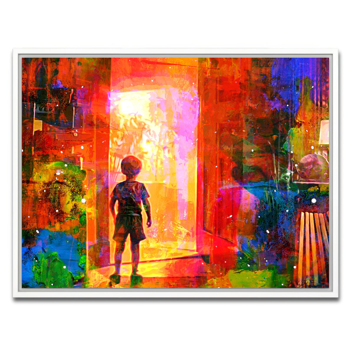 AUTO-MOCKUP WHITE | Close Encounters of the Third Kind | 1 Piece | White Framed Canvas | group=4x3