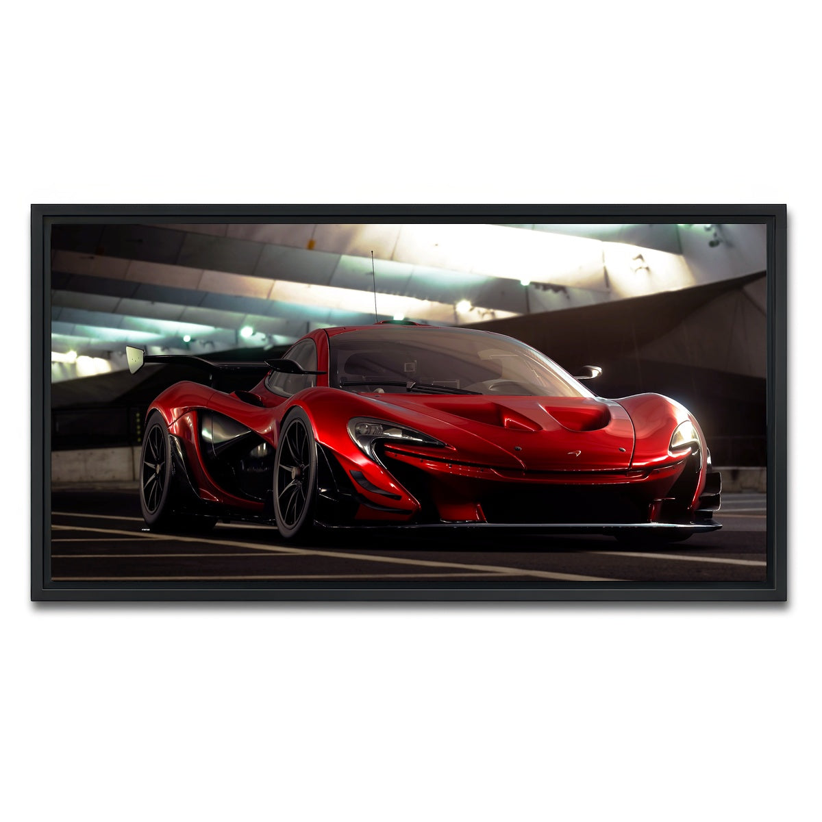 AUTO-MOCKUP WHITE | Close Up | 1 Piece | Black Framed Canvas | group=2x1