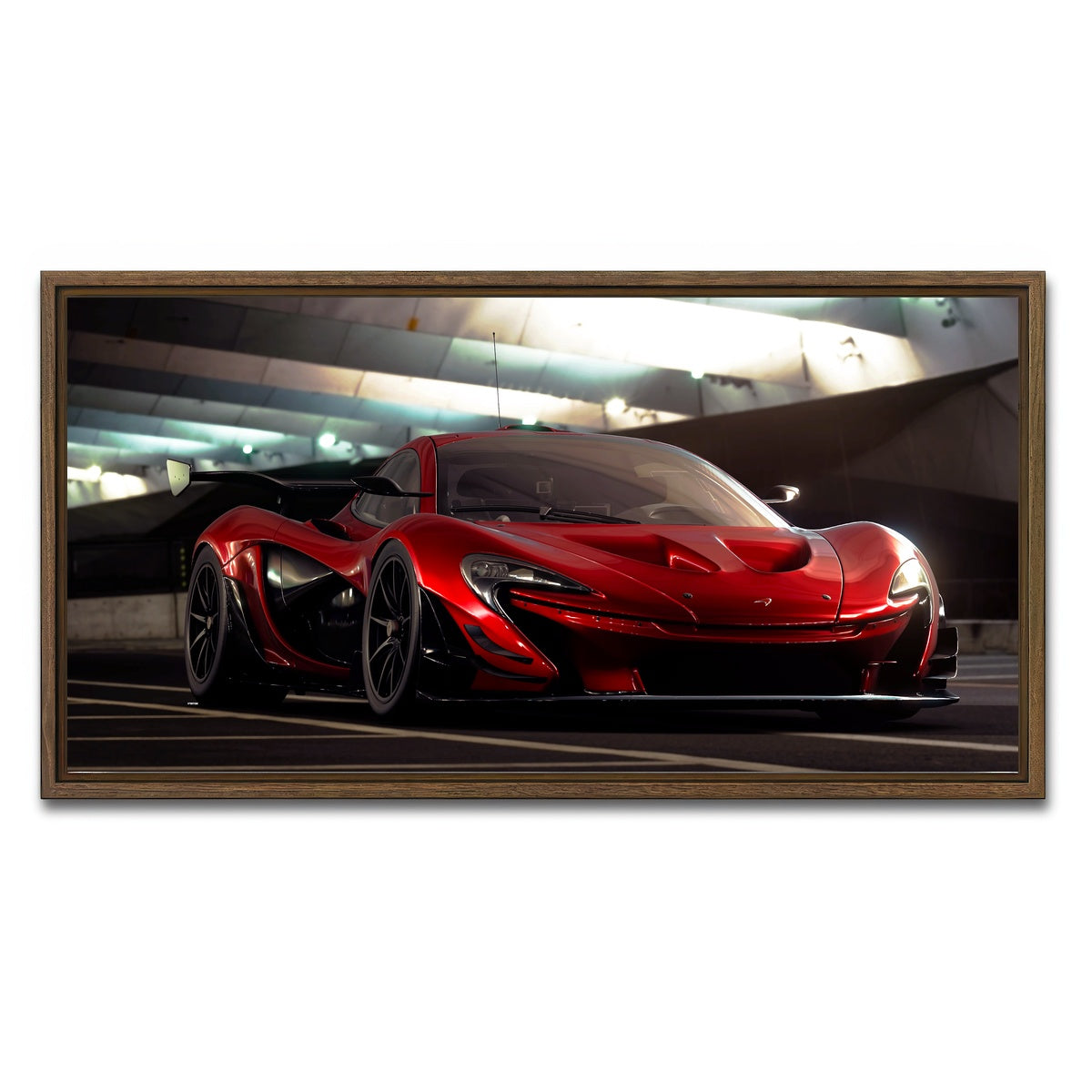 AUTO-MOCKUP WHITE | Close Up | 1 Piece | Walnut Framed Canvas | group=2x1