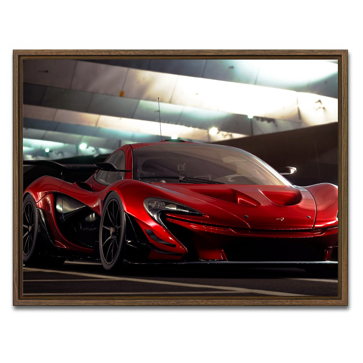 AUTO-MOCKUP WHITE | Close Up | 1 Piece | Walnut Framed Canvas | group=4x3