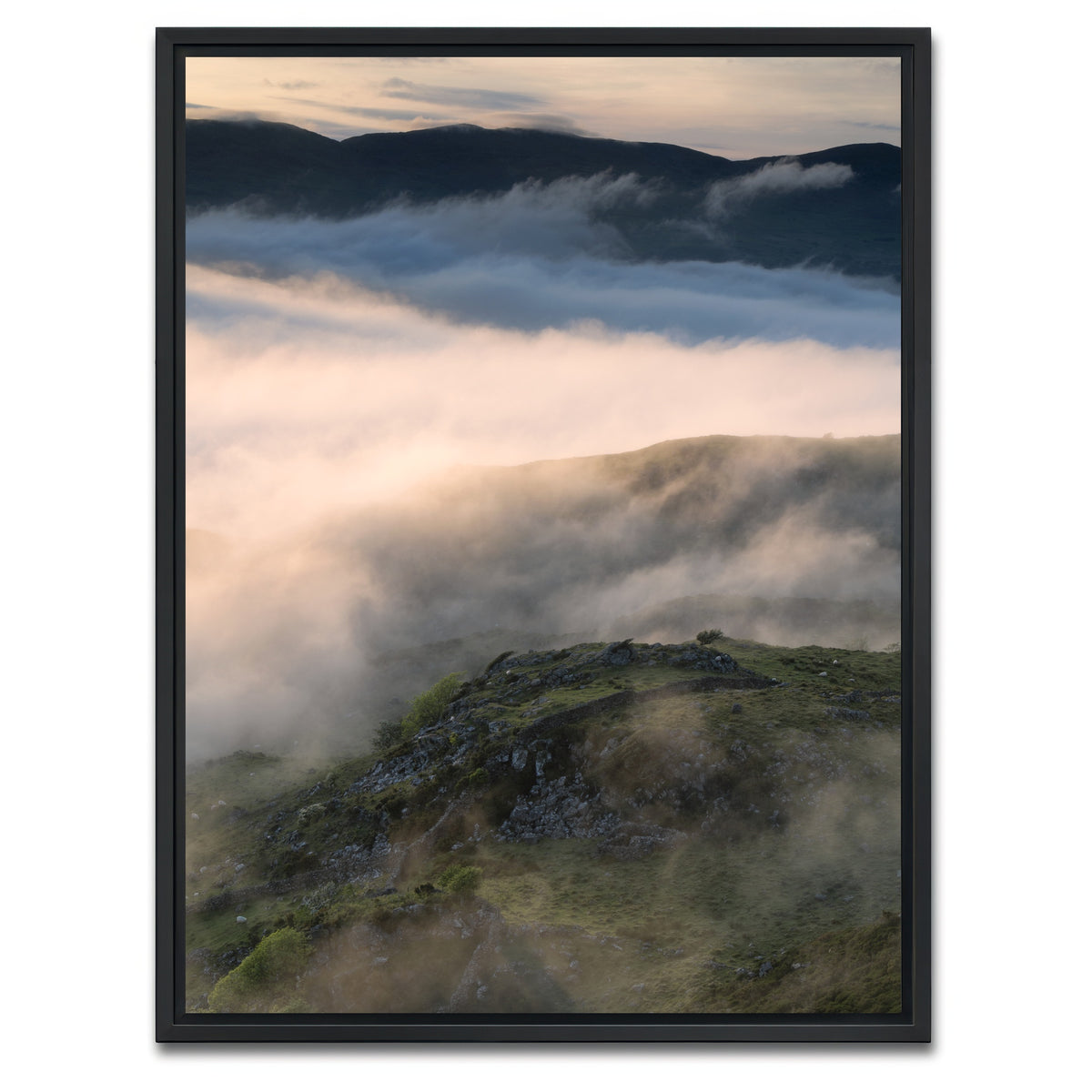 AUTO-MOCKUP WHITE | Cloud Cover | 1 Piece | Black Framed Canvas | group=3x4