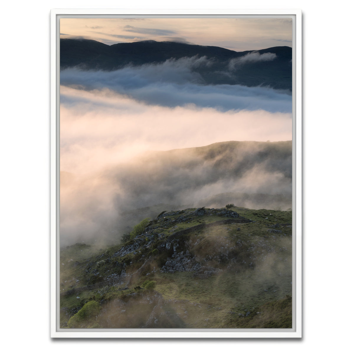 AUTO-MOCKUP WHITE | Cloud Cover | 1 Piece | White Framed Canvas | group=3x4