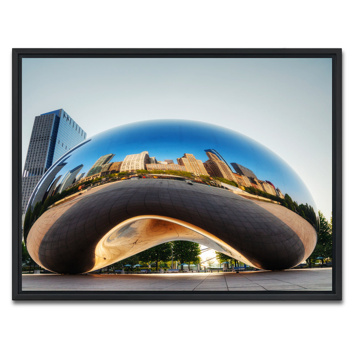 AUTO-MOCKUP WHITE | Cloud Gate | 1 Piece | Black Framed Canvas | group=4x3