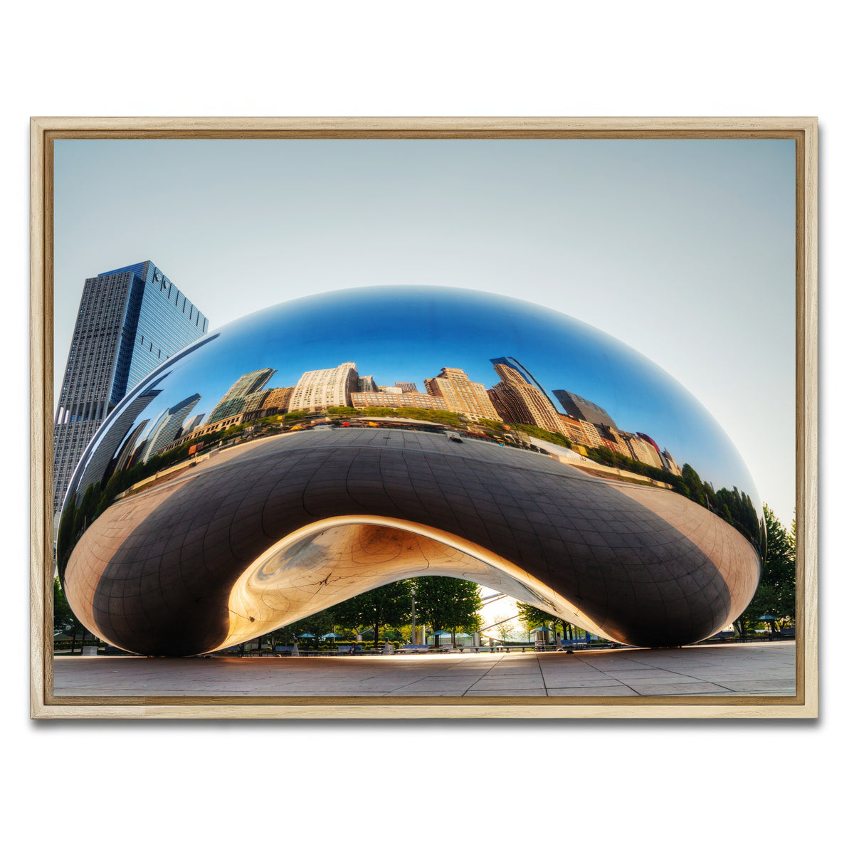 AUTO-MOCKUP WHITE | Cloud Gate | 1 Piece | Natural Framed Canvas | group=4x3