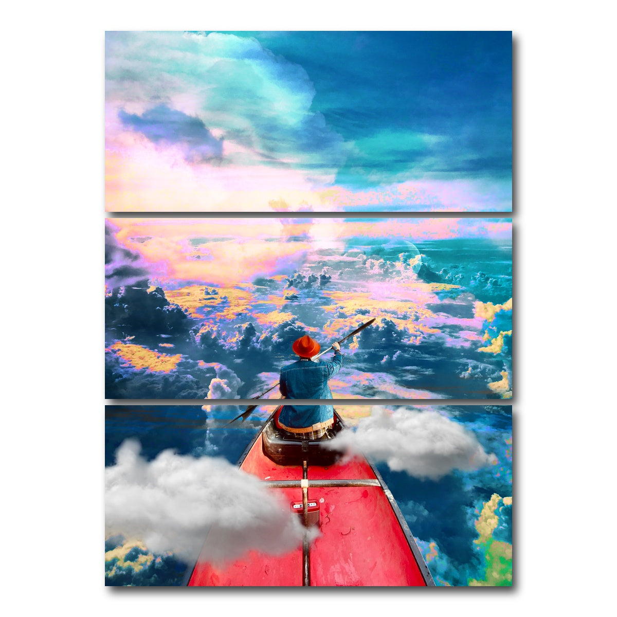 AUTO-MOCKUP WHITE | Cloud boat design | 3 Piece | Gallery Wrap Canvas | group=8x18_stacked