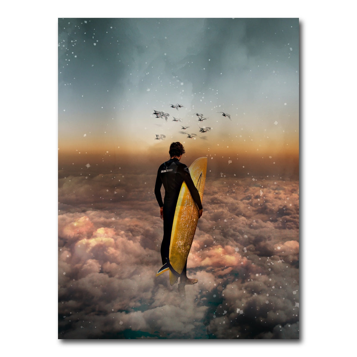 AUTO-MOCKUP WHITE | Cloud surf canvas art | 1 Piece | Gallery Wrap Canvas | group=3x4