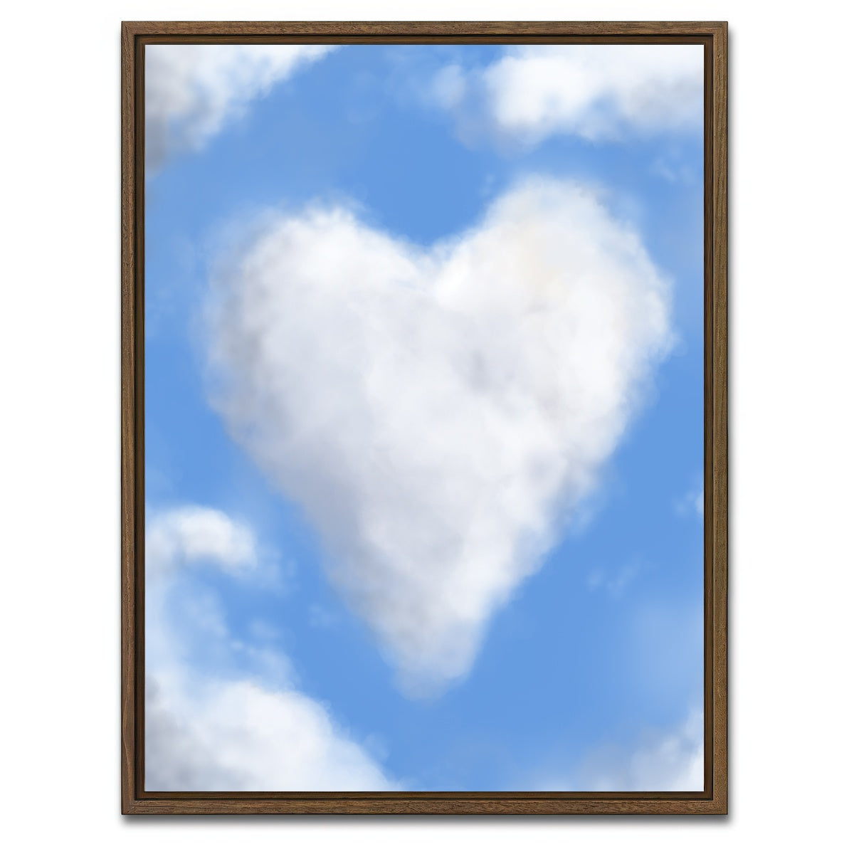 AUTO-MOCKUP WHITE | Clouds | 1 Piece | Walnut Framed Canvas | group=3x4