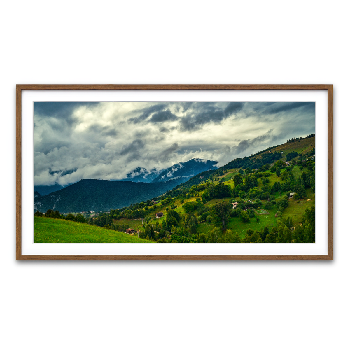 Framed Print 2x1 Walnut