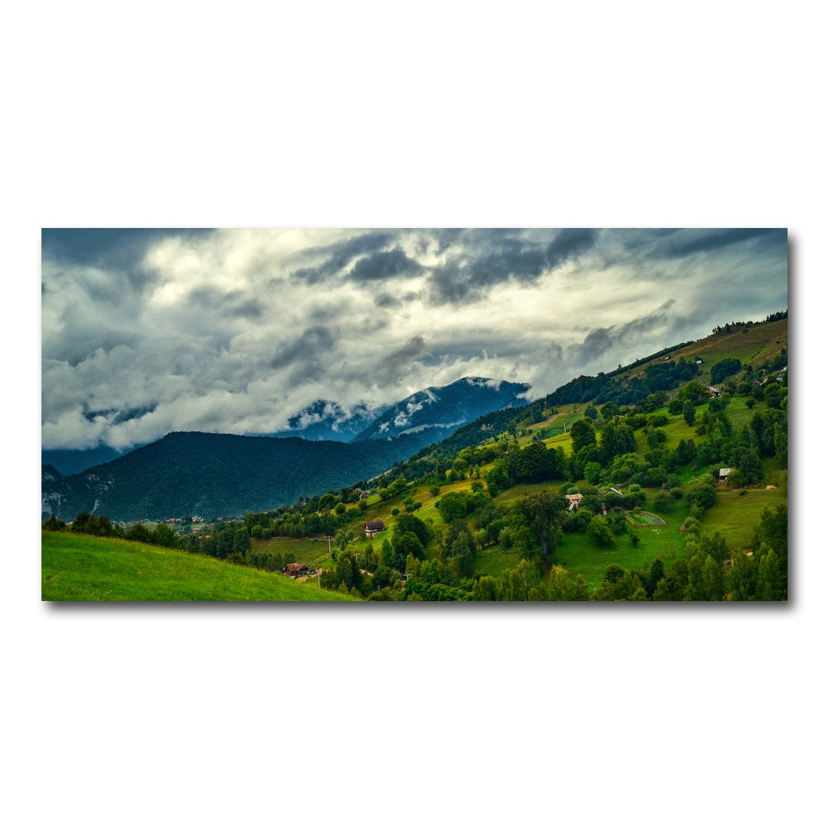 AUTO-MOCKUP WHITE | Cloudy Hillside in Magura Romania | 1 Piece | Gallery Wrap Canvas | group=2x1