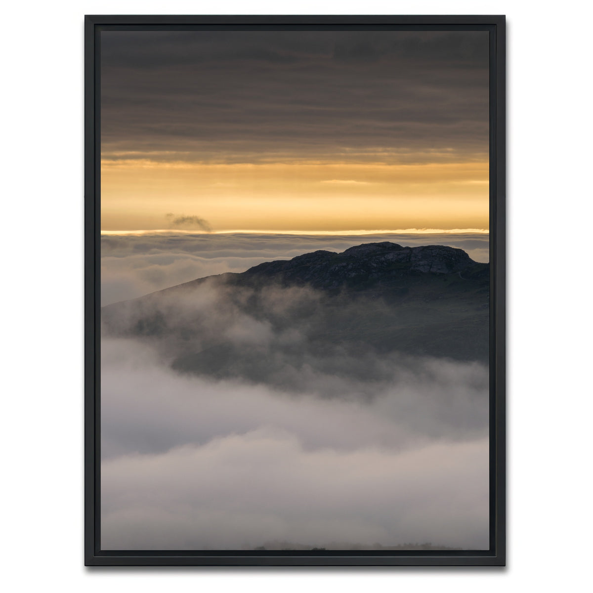 AUTO-MOCKUP WHITE | Cloudy Peak | 1 Piece | Black Framed Canvas | group=3x4
