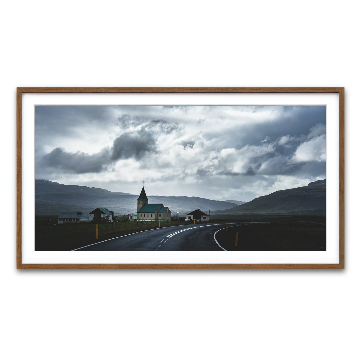 Framed Print 2x1 Walnut