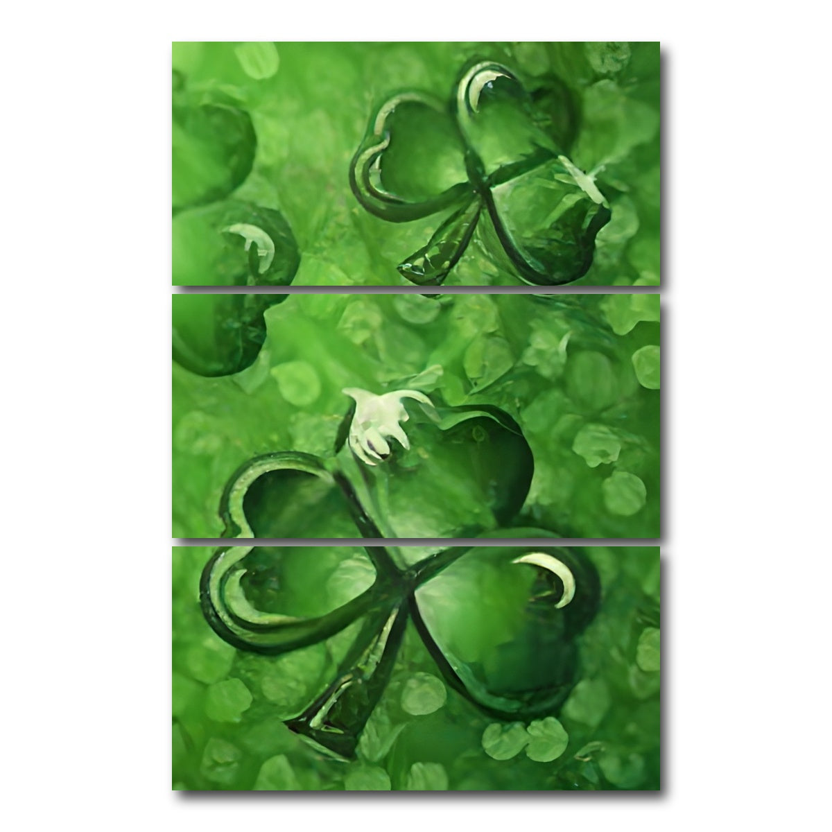 AUTO-MOCKUP WHITE | Clover | 3 Piece | Gallery Wrap Canvas | group=12x24_stacked