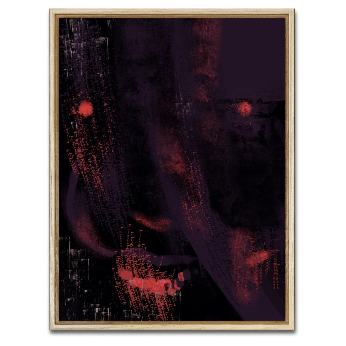 AUTO-MOCKUP WHITE | Clown Abstract | 1 Piece | Natural Framed Canvas | group=3x4