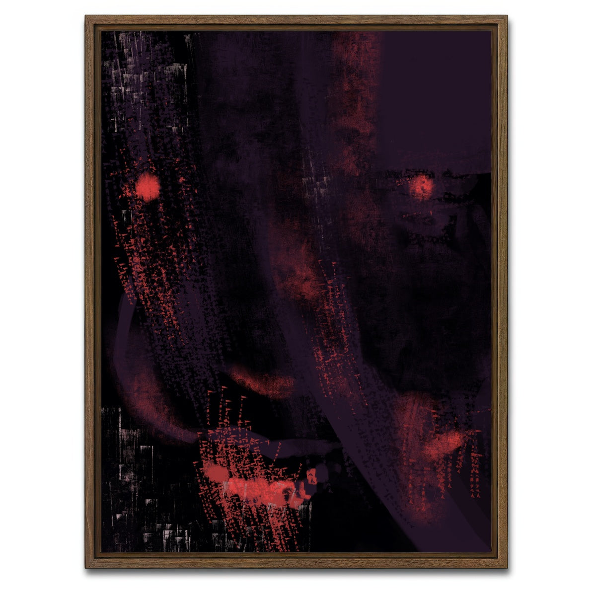 AUTO-MOCKUP WHITE | Clown Abstract | 1 Piece | Walnut Framed Canvas | group=3x4