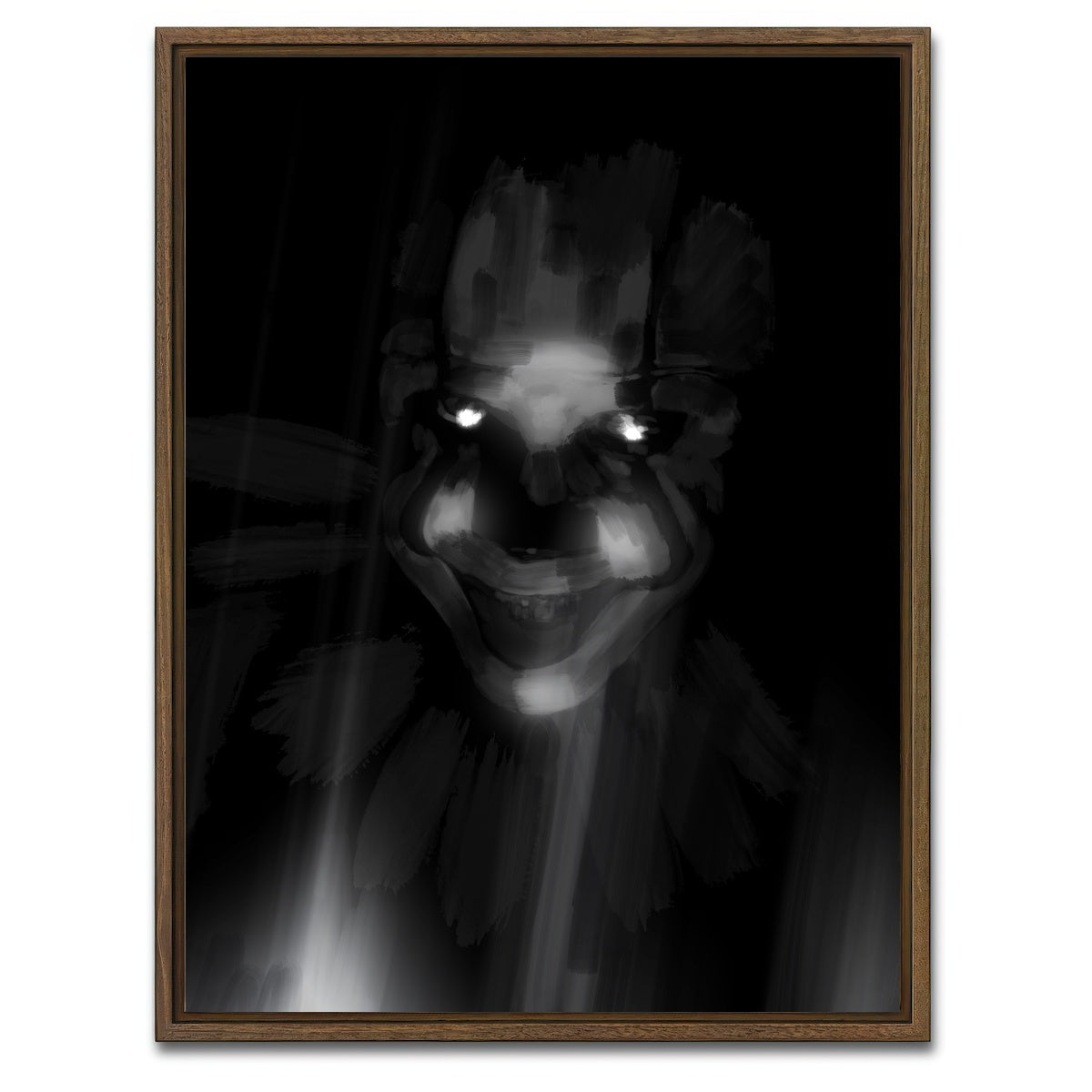 AUTO-MOCKUP WHITE | Clown Eyes | 1 Piece | Walnut Framed Canvas | group=3x4