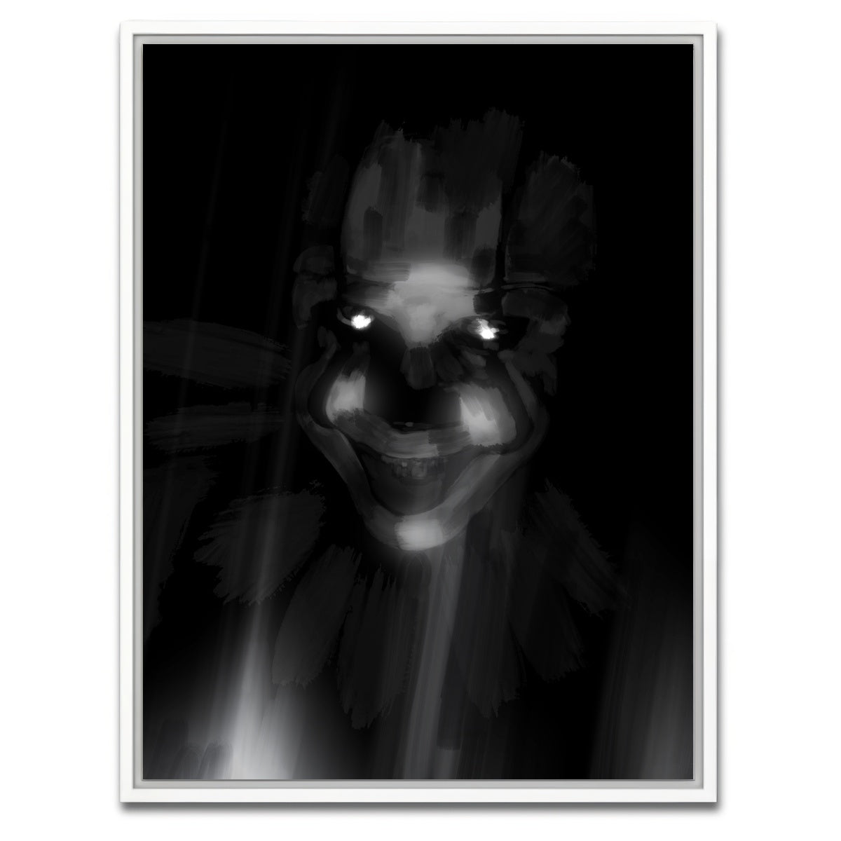 AUTO-MOCKUP WHITE | Clown Eyes | 1 Piece | White Framed Canvas | group=3x4
