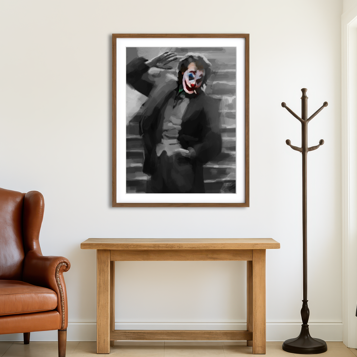 AUTO-MOCKUP ROOM | Clown Face Wall Art