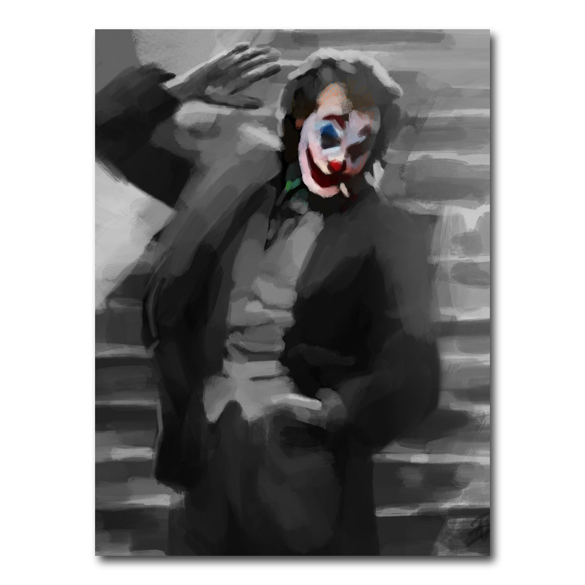 AUTO-MOCKUP WHITE | Clown Face | 1 Piece | Gallery Wrap Canvas | group=3x4