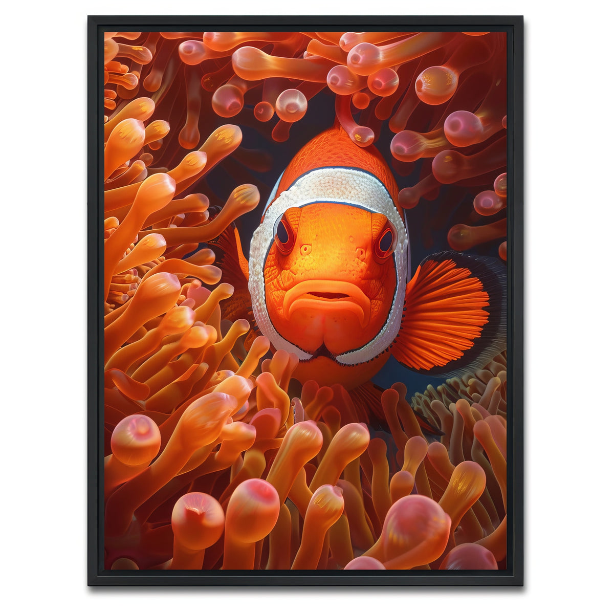 AUTO-MOCKUP WHITE | Clown Fish | 1 Piece | Black Framed Canvas | group=3x4
