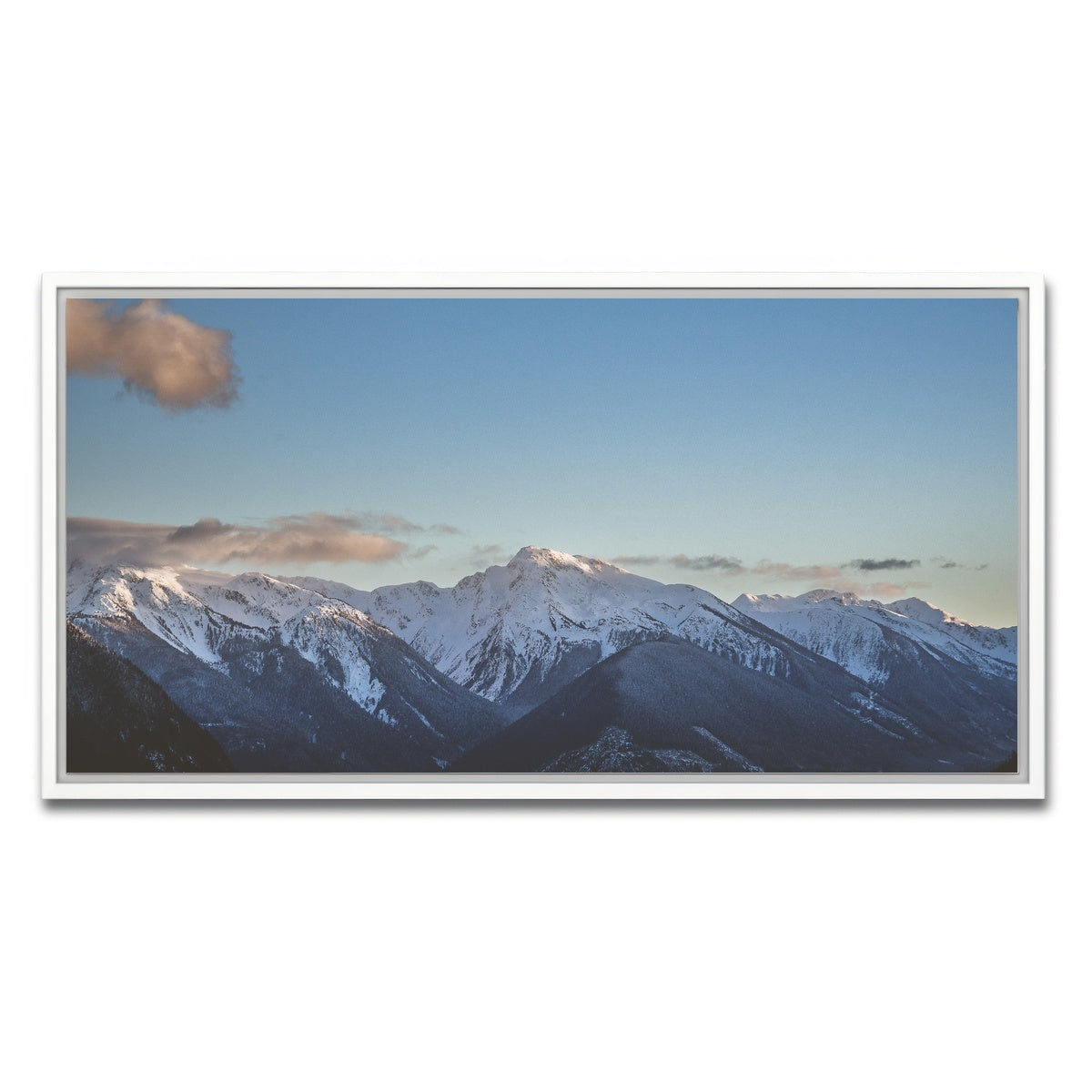 AUTO-MOCKUP WHITE | Coast Mountains British Columbia | 1 Piece | White Framed Canvas | group=2x1