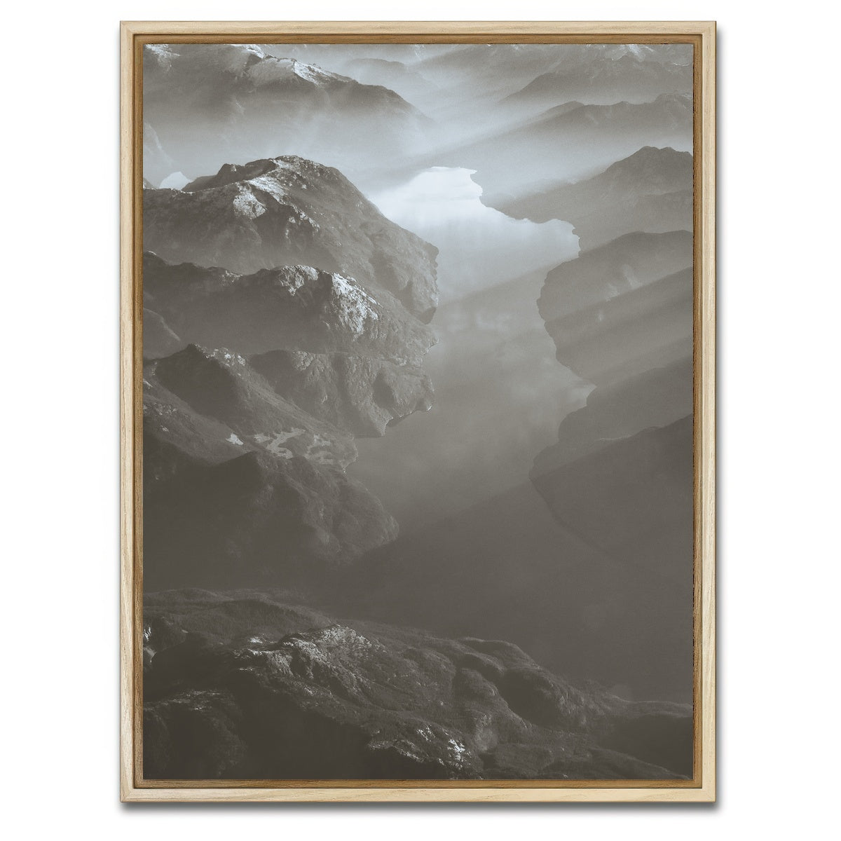 AUTO-MOCKUP WHITE | Coast Mountains Canada 2 | 1 Piece | Natural Framed Canvas | group=3x4