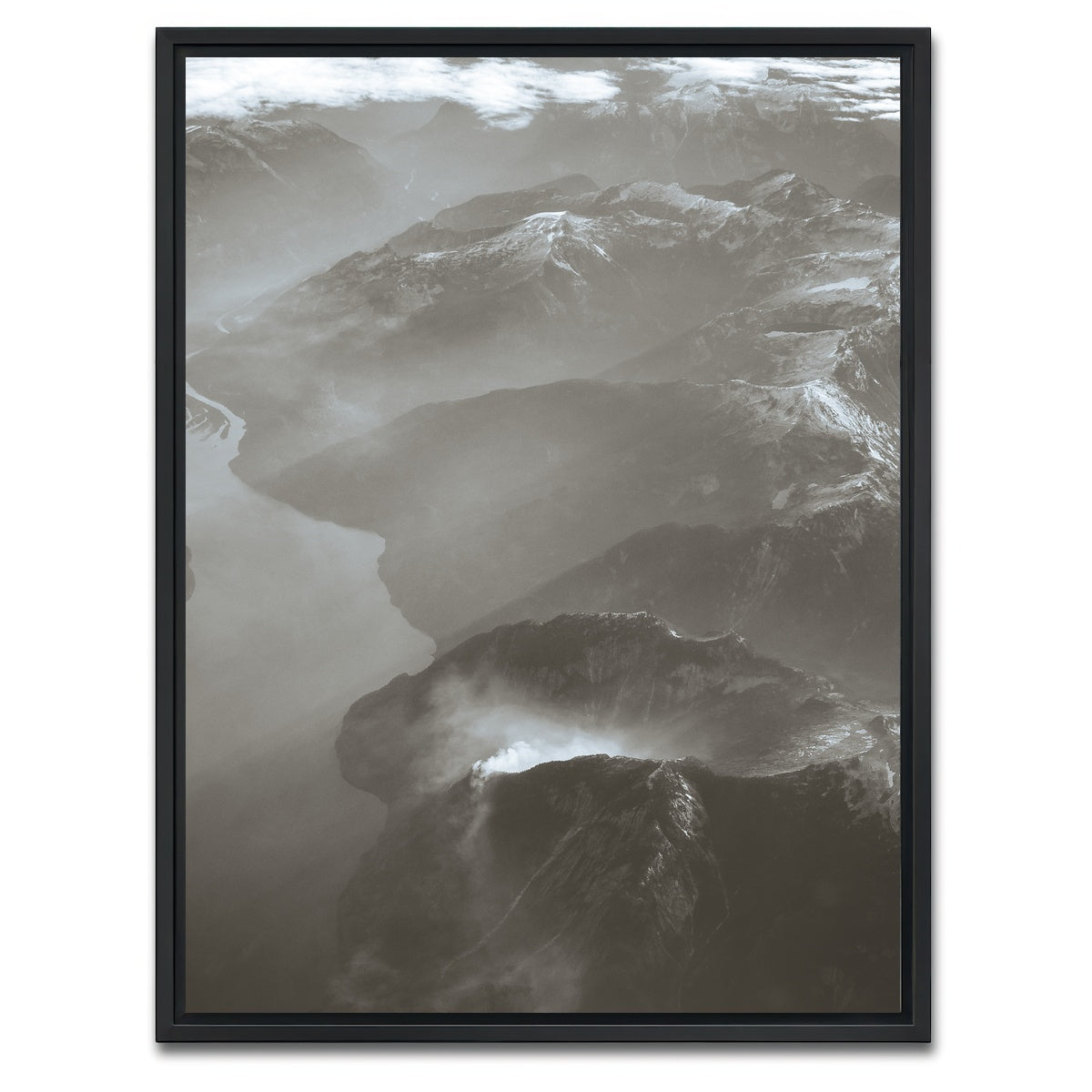 AUTO-MOCKUP WHITE | Coast Mountains Canada 3 | 1 Piece | Black Framed Canvas | group=3x4