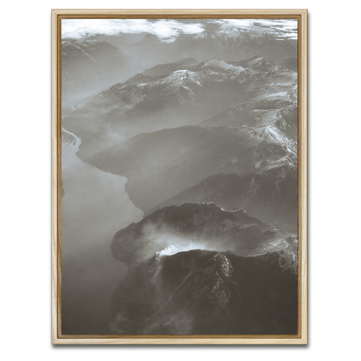 AUTO-MOCKUP WHITE | Coast Mountains Canada 3 | 1 Piece | Natural Framed Canvas | group=3x4
