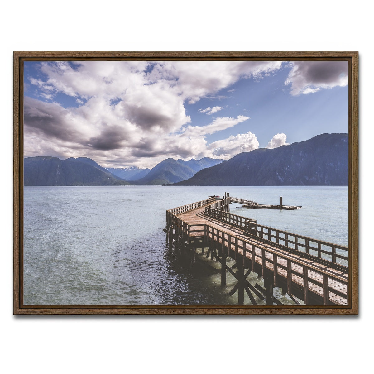 AUTO-MOCKUP WHITE | Coast Mountains Gingolx | 1 Piece | Walnut Framed Canvas | group=4x3