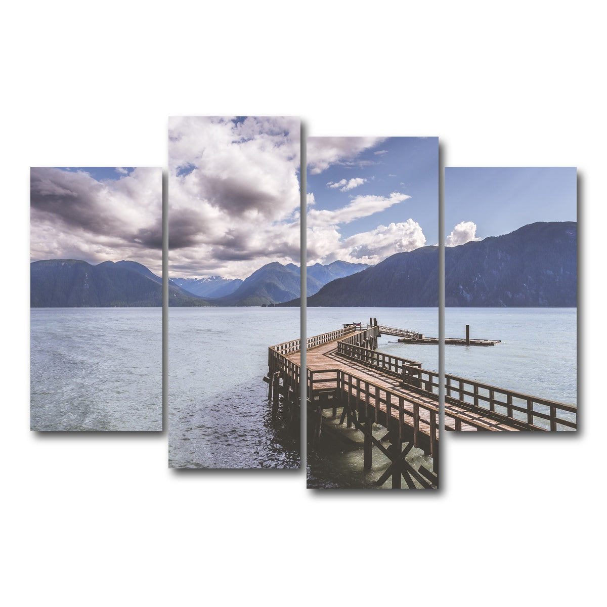 AUTO-MOCKUP WHITE | Coast Mountains Gingolx | 4 Piece | Gallery Wrap Canvas | group=4_short