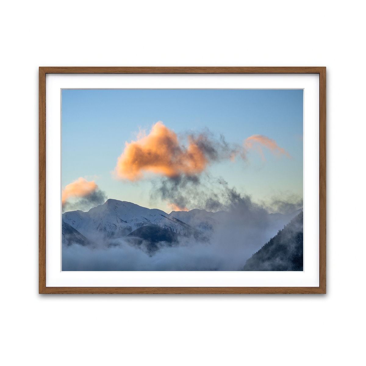 Framed Print 4x3 Walnut
