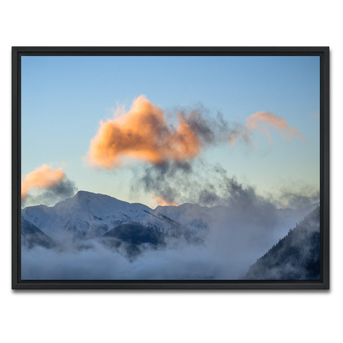 AUTO-MOCKUP WHITE | Coast Mountains Northern BC | 1 Piece | Black Framed Canvas | group=4x3