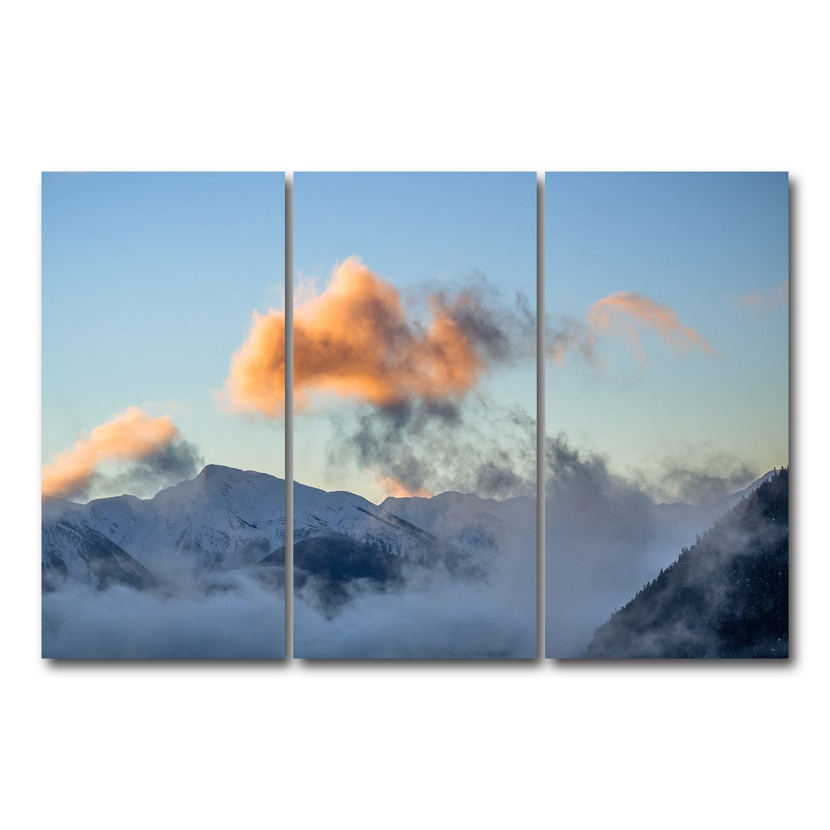 AUTO-MOCKUP WHITE | Coast Mountains Northern BC | 3 Piece | Gallery Wrap Canvas | group=12x24
