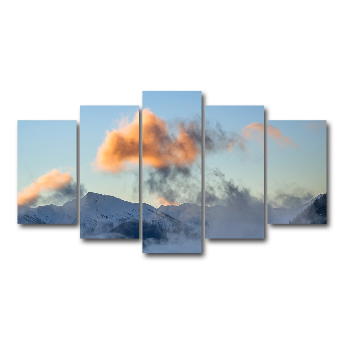 AUTO-MOCKUP WHITE | Coast Mountains Northern BC | 5 Piece | Gallery Wrap Canvas | group=5_normal