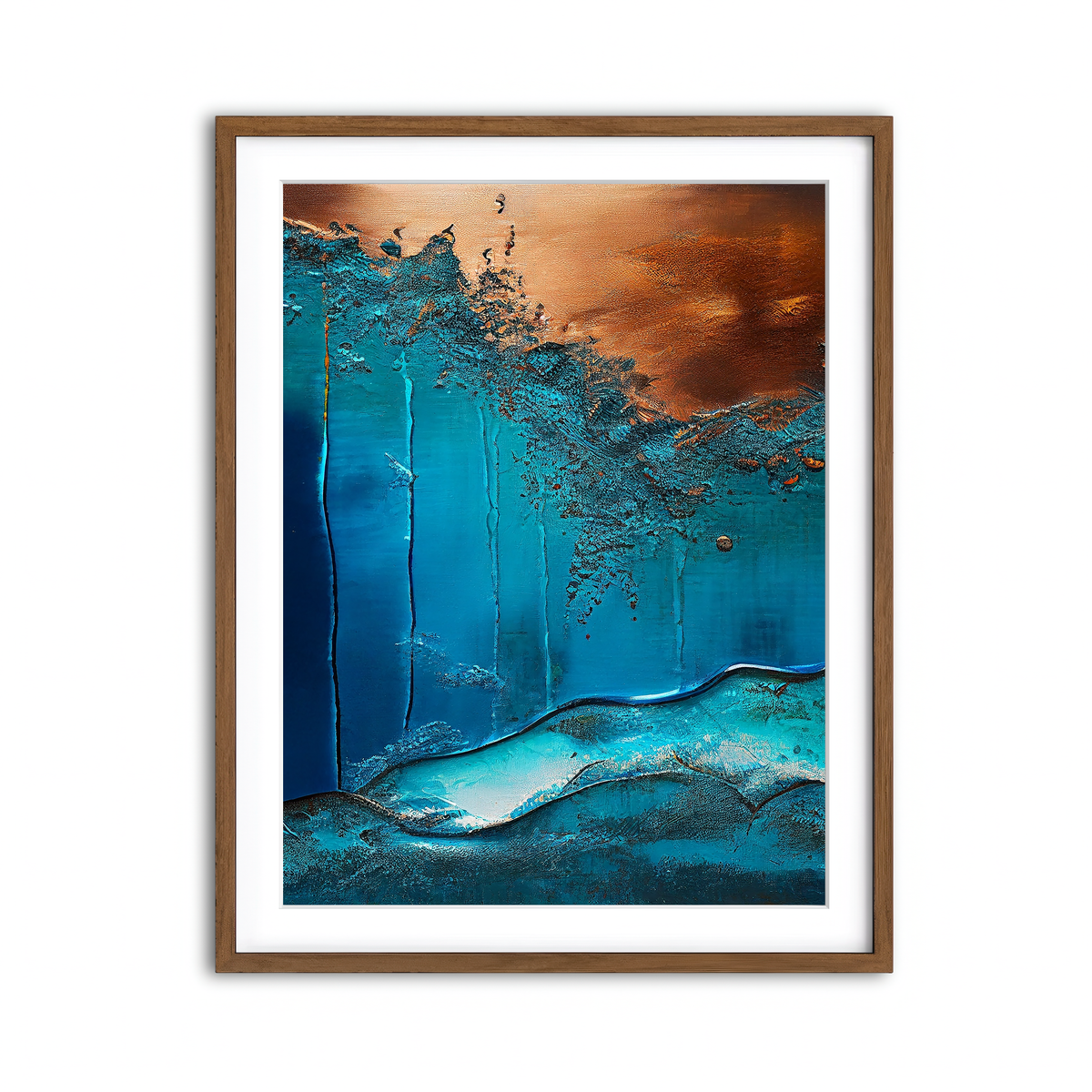 Framed Print 3x4 Walnut