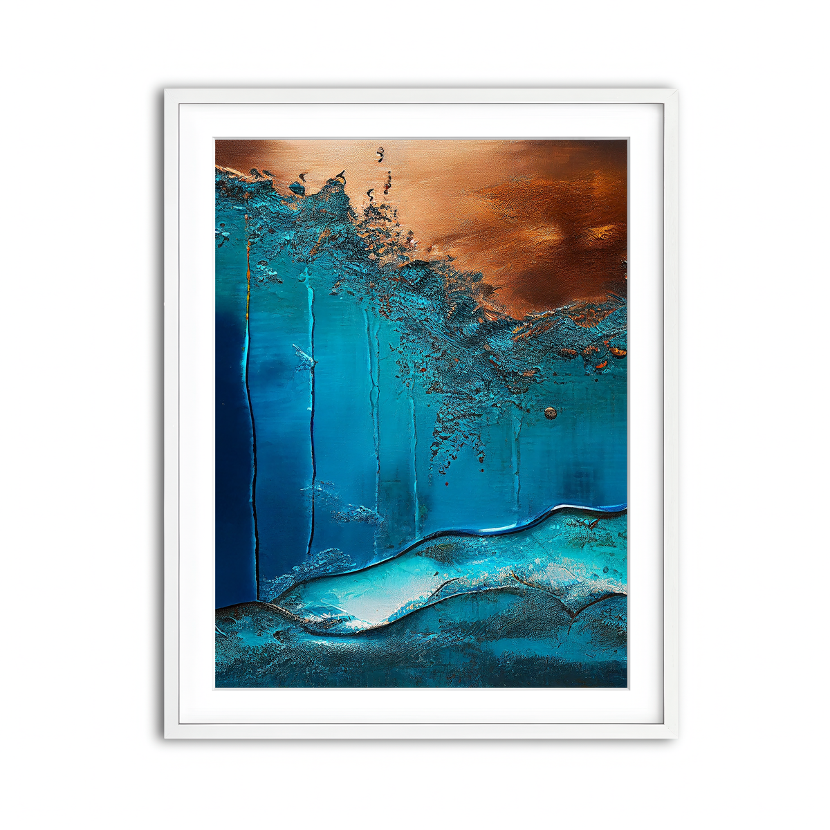 Framed Print 3x4 White