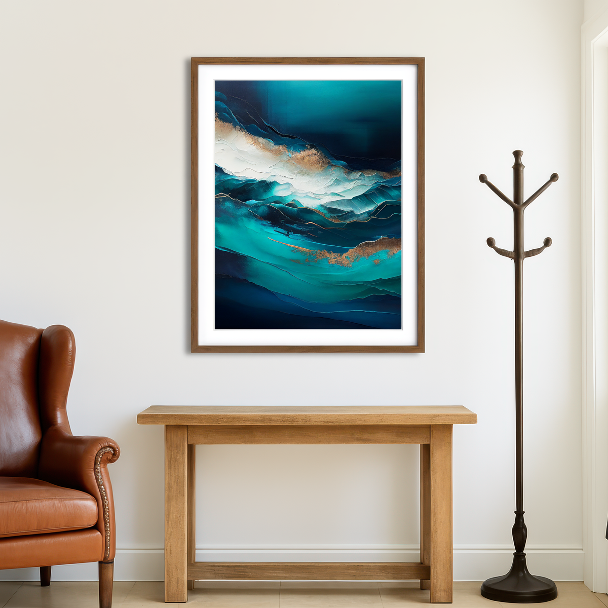 AUTO-MOCKUP ROOM | Coastal Abstract Series 3 Wall Art