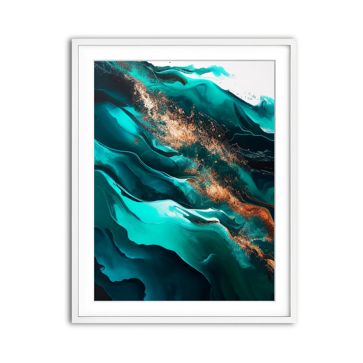 Framed Print 3x4 White