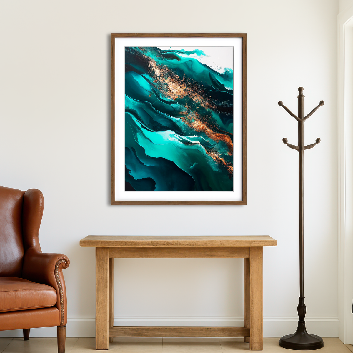 AUTO-MOCKUP ROOM | Coastal Abstract Series 6 Wall Art