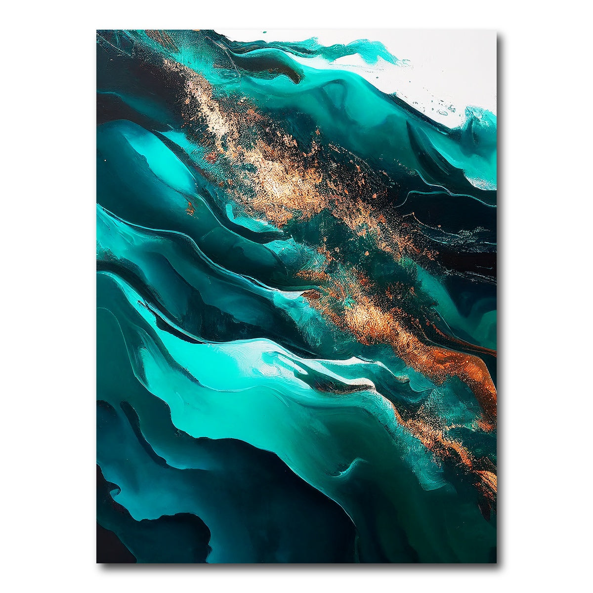 AUTO-MOCKUP WHITE | Coastal Abstract Series 6 | 1 Piece | Gallery Wrap Canvas | group=3x4