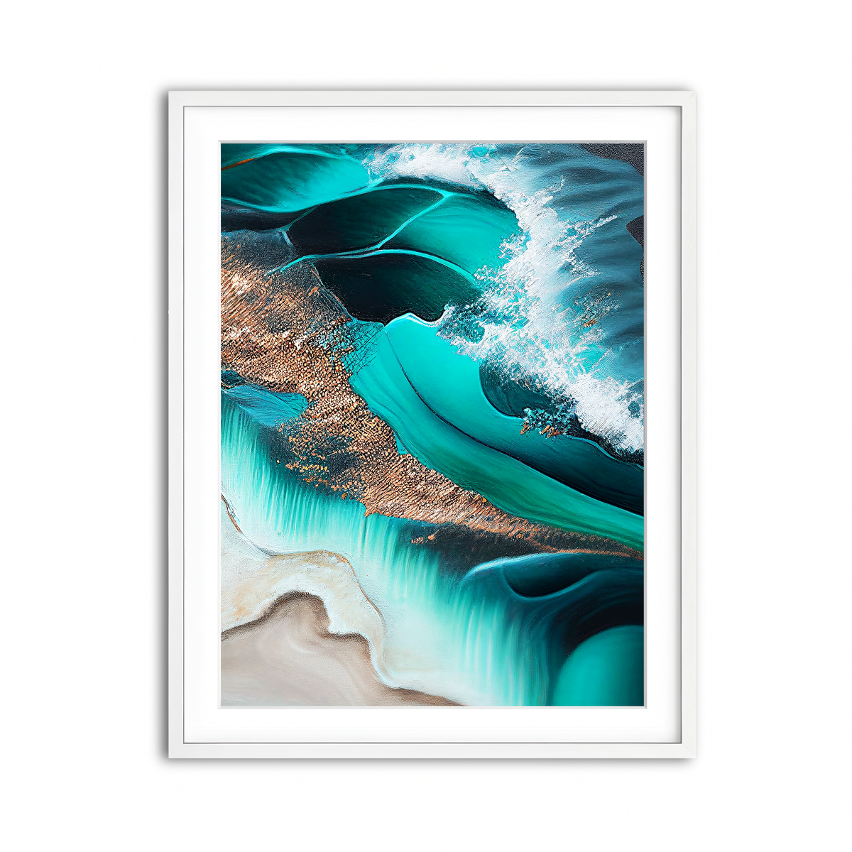 Framed Print 3x4 White