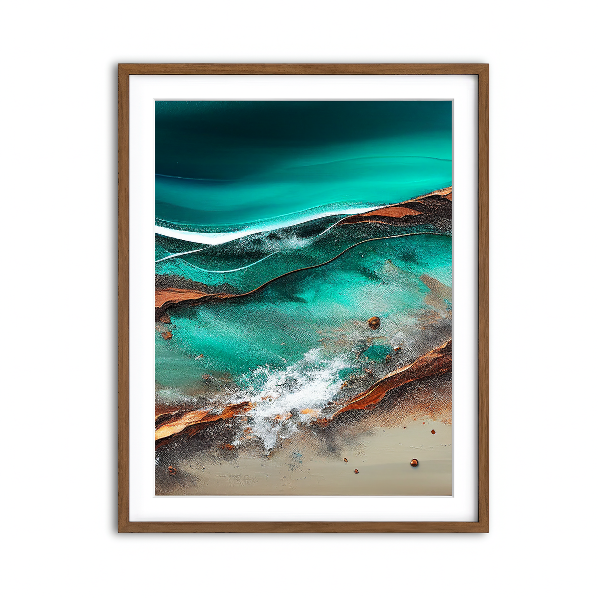 Framed Print 3x4 Walnut
