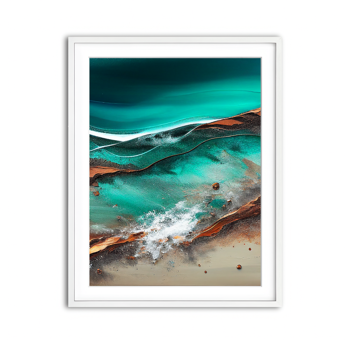 Framed Print 3x4 White
