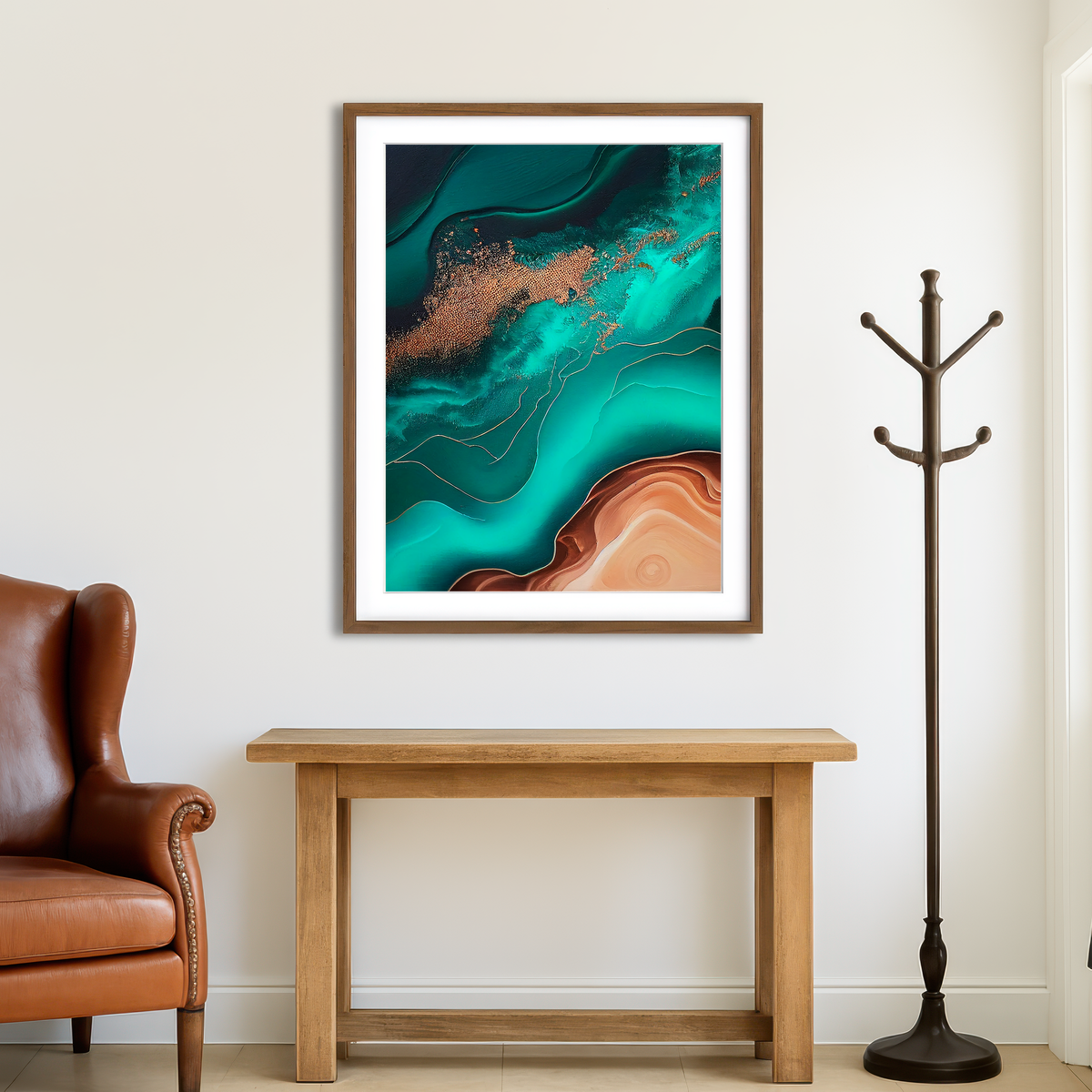 AUTO-MOCKUP ROOM | Coastal Abstract Series 9 Wall Art