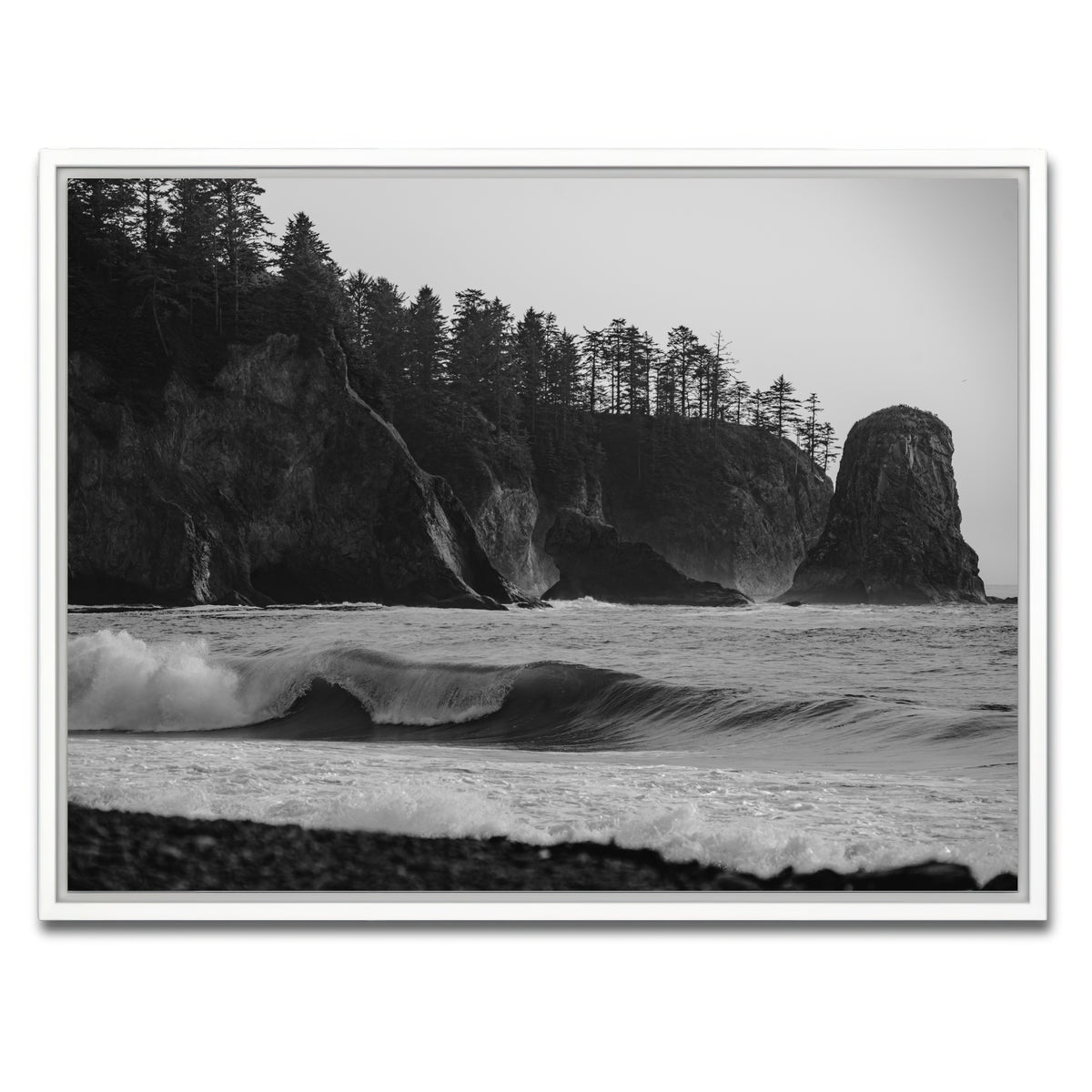 AUTO-MOCKUP WHITE | Coastal Moment | 1 Piece | White Framed Canvas | group=4x3