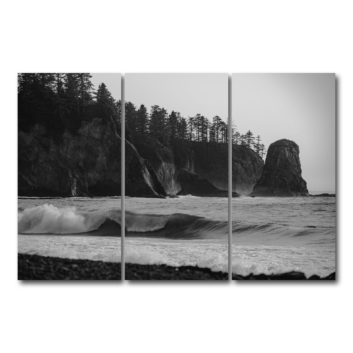 AUTO-MOCKUP WHITE | Coastal Moment | 3 Piece | Gallery Wrap Canvas | group=12x24