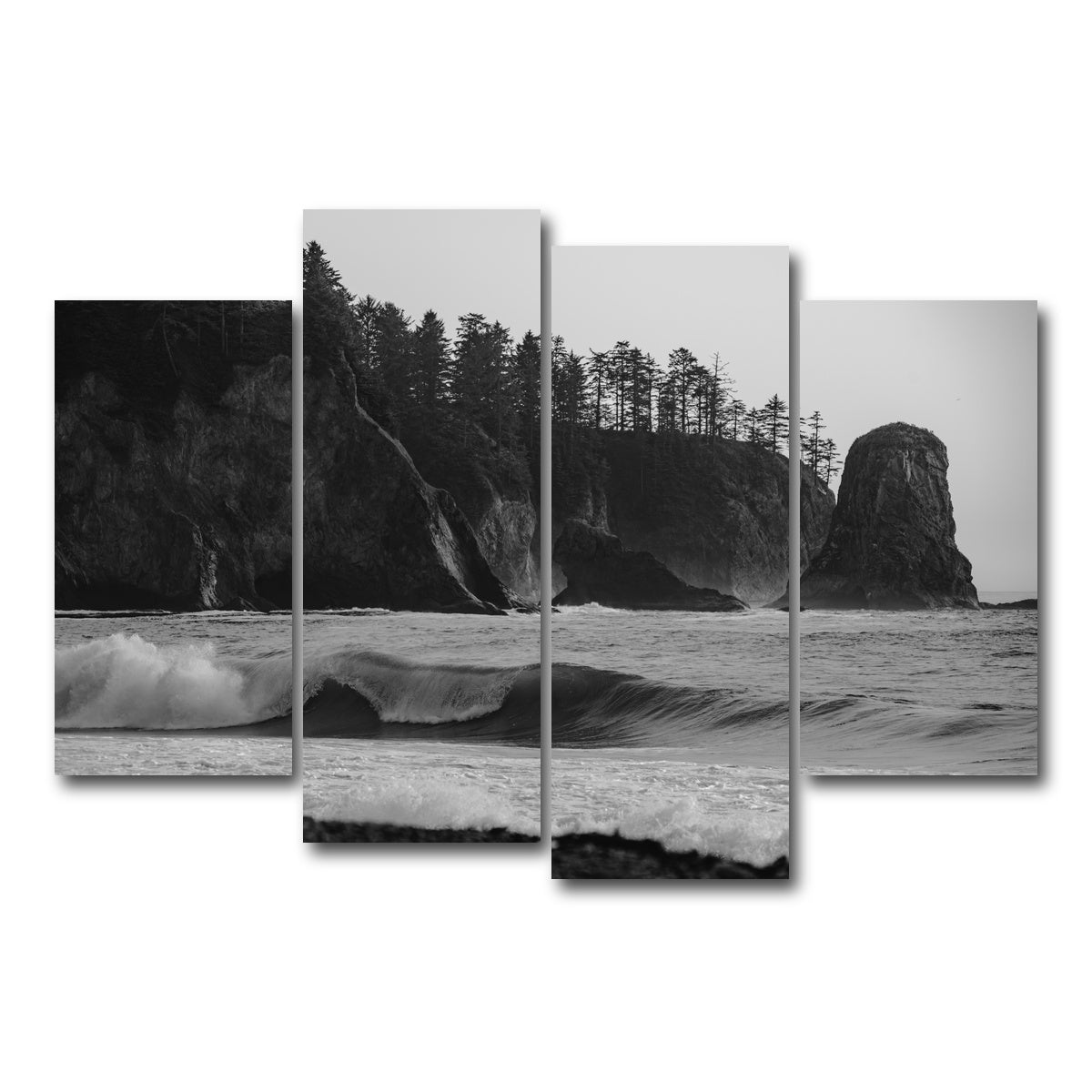 AUTO-MOCKUP WHITE | Coastal Moment | 4 Piece | Gallery Wrap Canvas | group=4_short